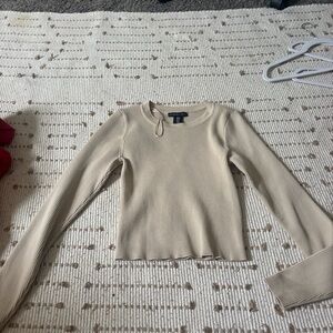 Sincerely Jules Cream Fitted Long sleeve